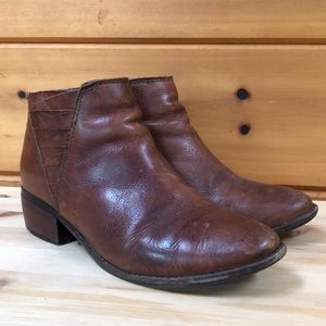 Matisse Corset Brown Rustic Leather Ankle boots 7.5